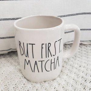 Rae Dunn "But First, Matcha" White Mug Collection